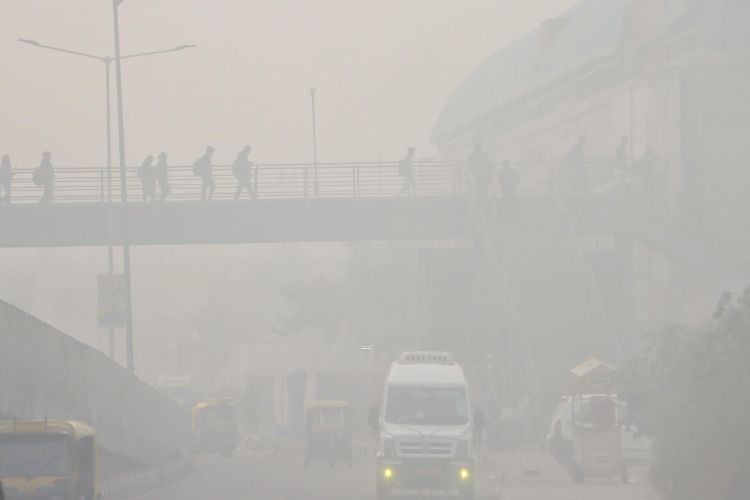 Dense fog engulfs Delhi, air quality remains at 384
