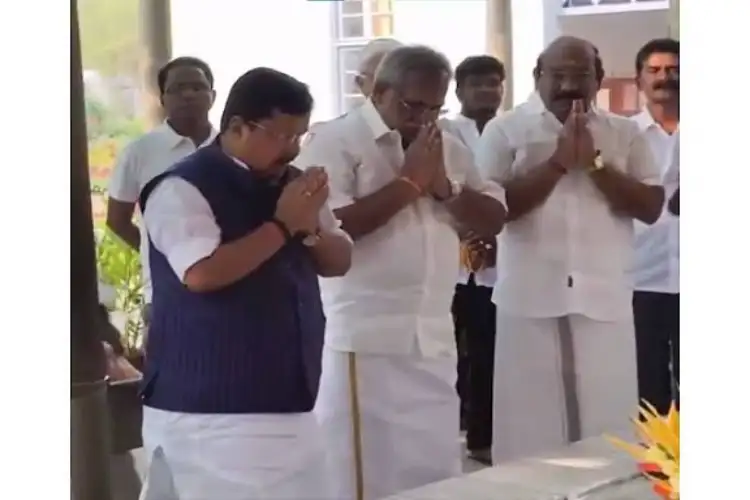 Newly appointed BJP working president, Nitin Nabin, pays visit to Sri Aurobindo Ashram in Puducherry