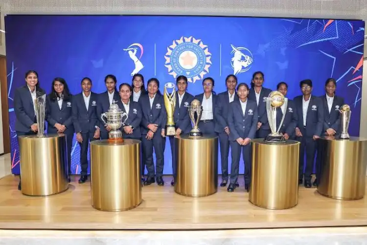 World Cup-winning Indian blind women's cricket team visits BCCI headquarters