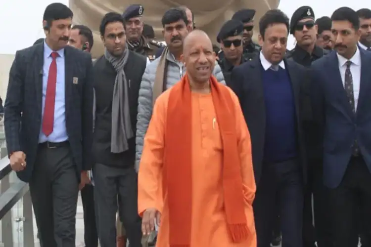 CM Yogi reviews preparations at BJP office ahead of PM Modi's inauguration of Rashtra Prerna Sthal