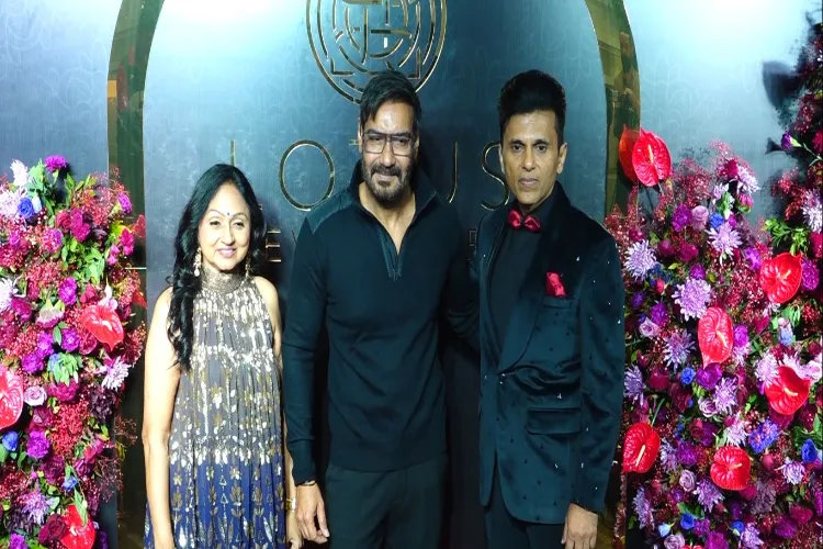 A galaxy of stars attended Anand Pandit's birthday party, with Ajay Devgn to Rajkummar Rao spotted in stylish avatars.