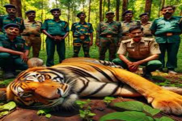The tigress from Pench was successfully rescued.