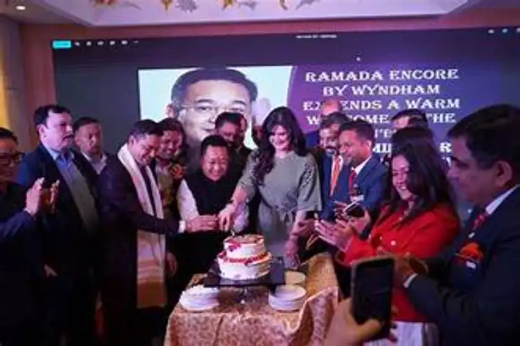 Hon'ble Sikkim CM Shri Prem Singh Tamang and Bollywood Actress Zareen Khan Inaugurated Ramada Encore Hotel by Wyndham at Elan Miracle Mall