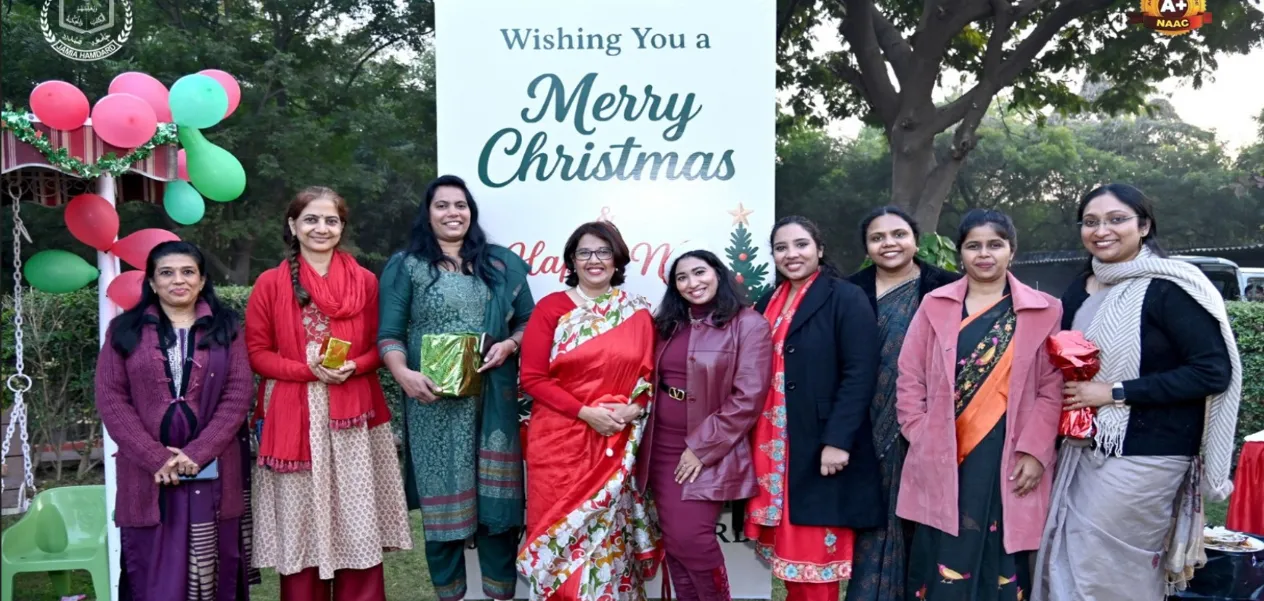 The pictures capture the serene Christmas atmosphere at Jamia Hamdard: a beautiful blend of harmony, inclusivity, and celebration.