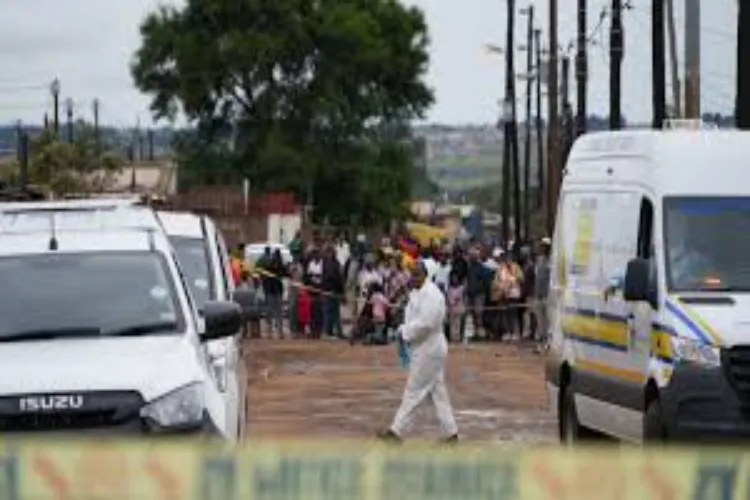 Suspect arrested in South Africa mass shooting that killed 12 people.