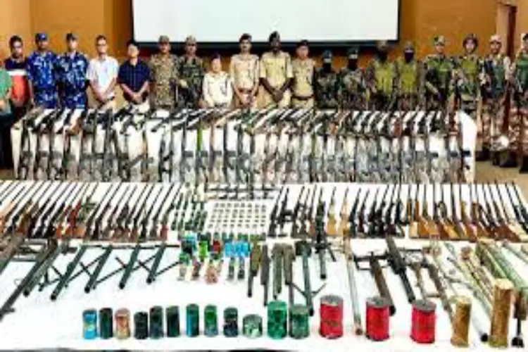 Manipur Police take major action: Weapons and explosives recovered, active cadres arrested.
