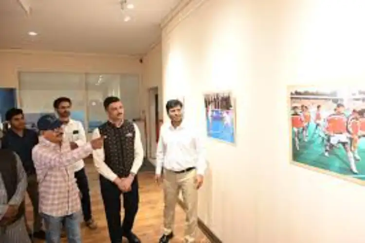Hockey India President Dilip Tirkey inaugurates photo exhibition at Odisha state museum