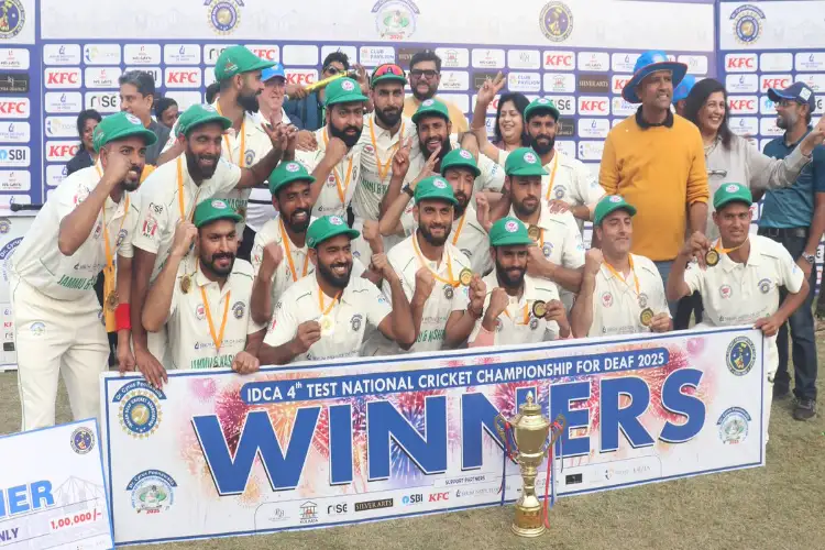 IDCA 4th Test National Cricket Championship for Deaf: Jammu-Kashmir crowned as champions