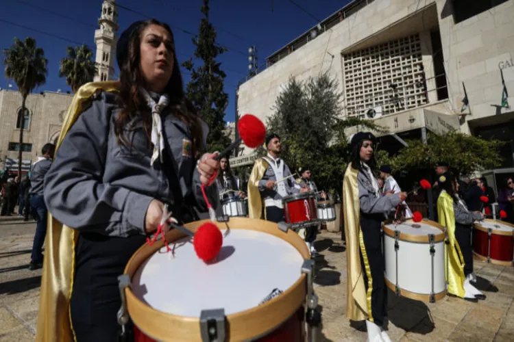After two years of war, life returned to normal in Bethlehem, but Christmas was celebrated under the shadow of the Gaza conflict.