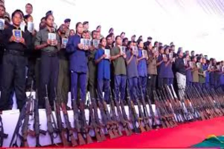 Naxalites abandon violence and join the mainstream: Over 2,000 Maoists surrender in Chhattisgarh.
