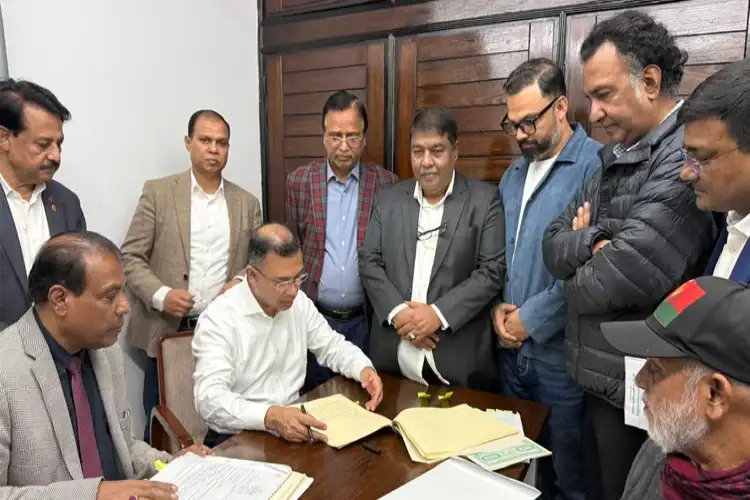 BNP Acting Chairman Tarique Rahman files nomination papers for Dhaka-17 seat
