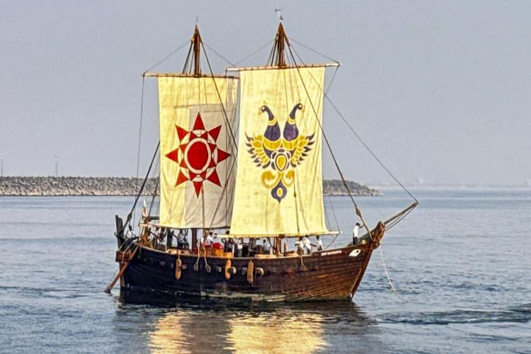 INSV Kaundinya is modelled on a 5th-century ship.