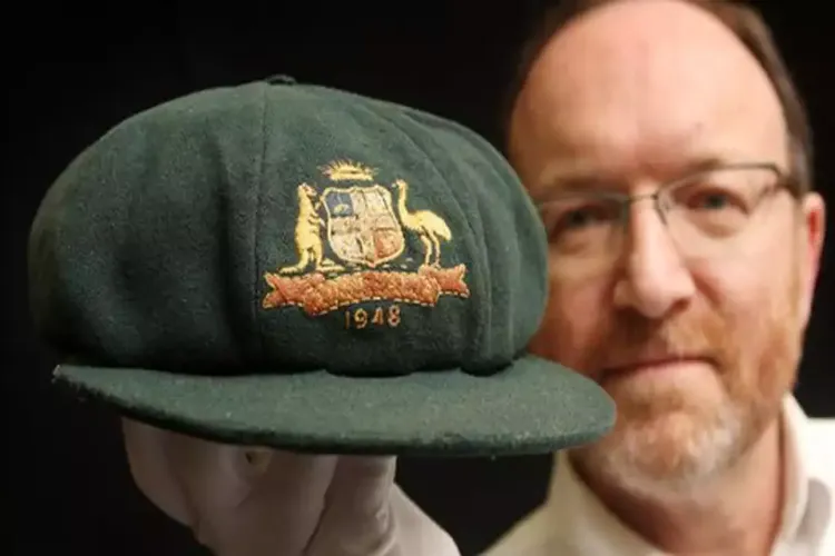 Sir Don Bradman's Australian Test cap will be auctioned, a priceless relic of cricket history.
