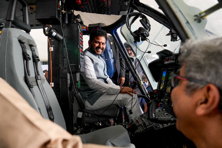Union Civil Aviation Minister flags off helicopter 'Dhruv NG' in Bengaluru
