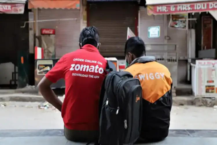 Food delivery workers hold nationwide strike over pay, insurance and working conditions