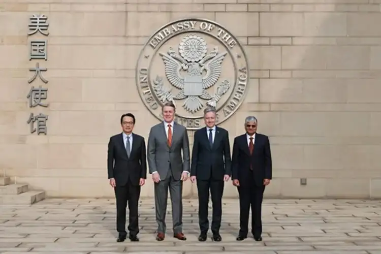 Ambassadors from the Quad countries held a meeting in Beijing