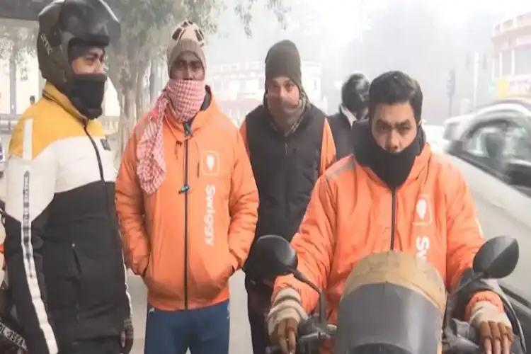 Despite nationwide strike call, several delivery workers continue work in New Delhi