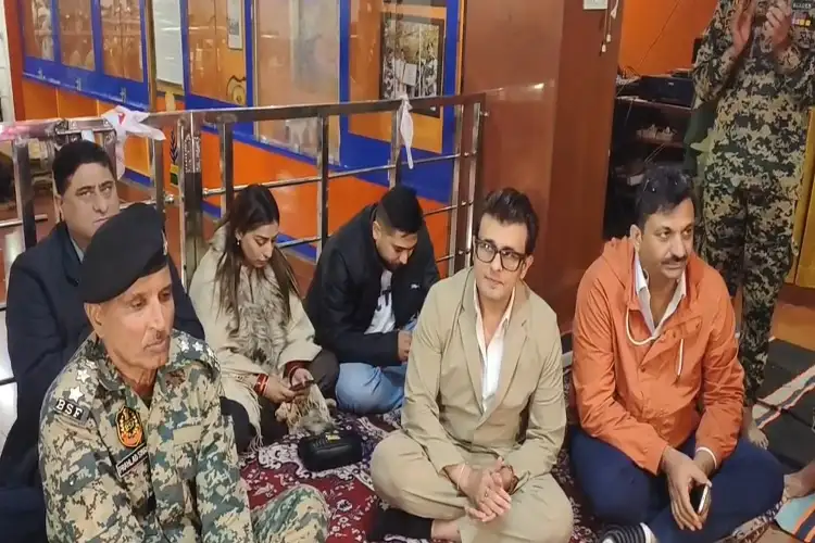 Sonu Nigam visits Shri Tanot Mata Temple in Jaisalmer with family