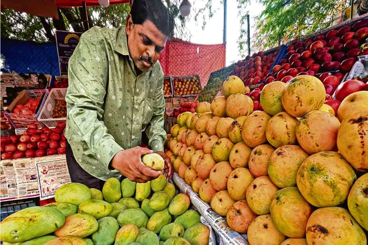 Mangoes may be available early in Hyderabad, but the price will be higher.