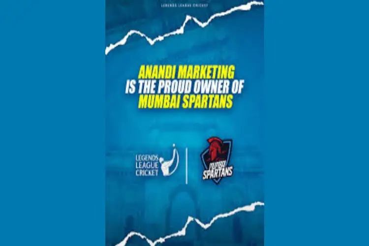 Anandi Marketing acquires Legends League Cricket franchise; team rebranded as Mumbai Spartans