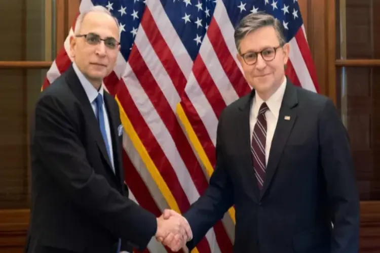 India's Ambassador Vinay Kwatra met with US House Speaker Mike Johnson.