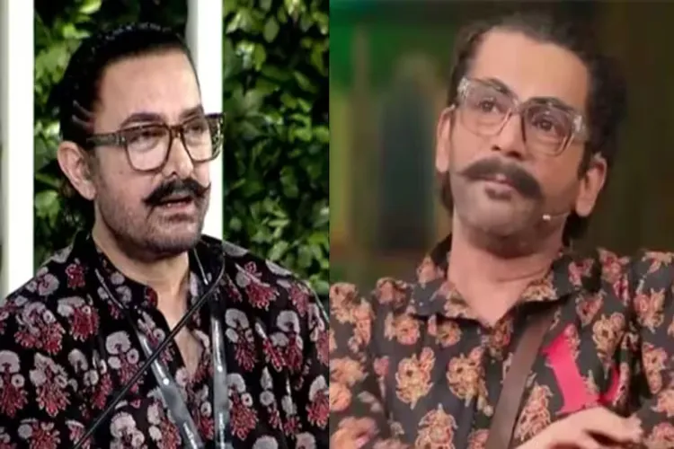 Sunil Grover's imitation of Aamir Khan has gone viral on social media.
