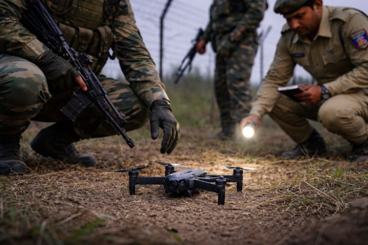 Drone-dropped arms consignment recovered in Jammu and Kashmir's Samba