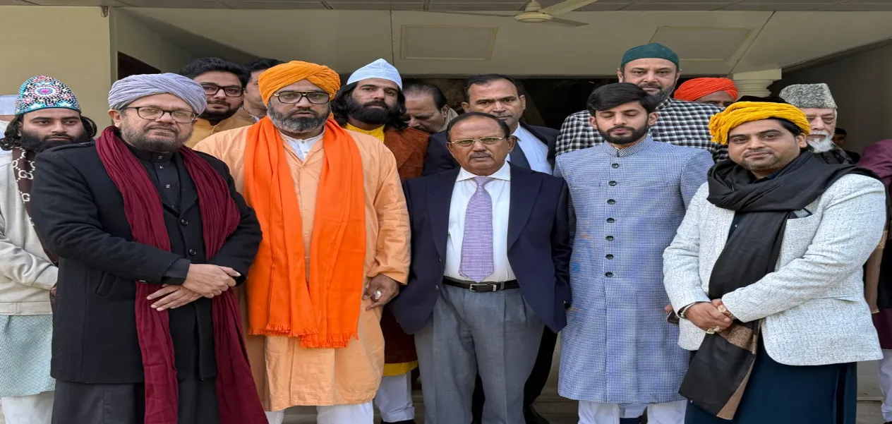 India will be strengthened through Sufi dialogue: AISSC delegation holds important meeting with NSA Ajit Doval.