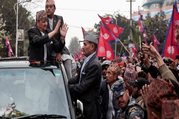 Monarchy supporters rally in Nepal, demanding the reinstatement of the king