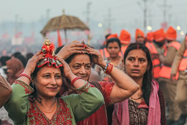 On Makar Sankranti, 7.2 million devotees took a dip in the Sangam at Prayagraj.