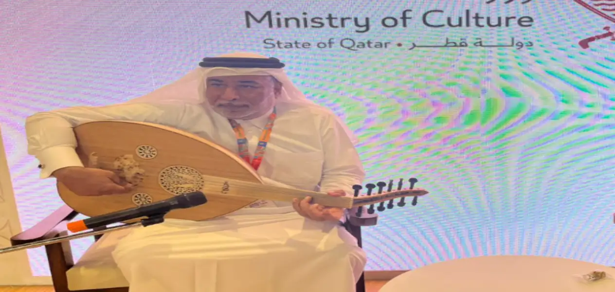 Osama played Oud and stole the show at New Delhi World Book Fair