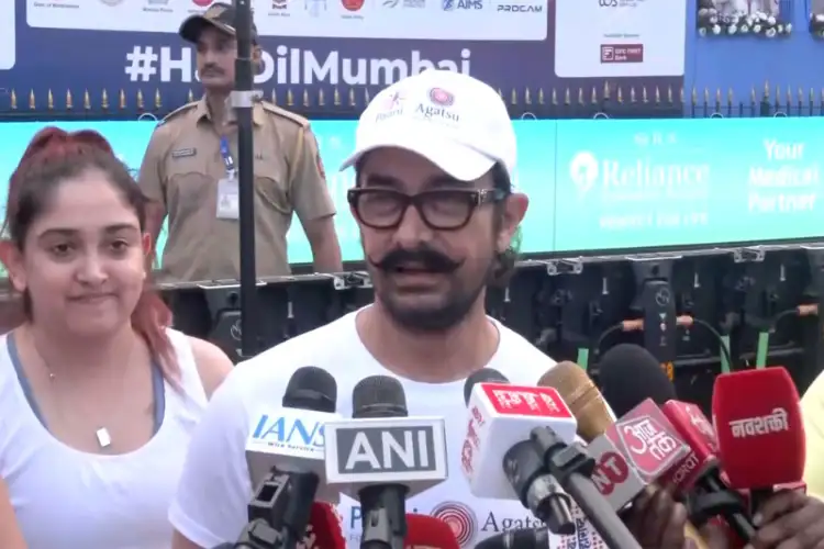 Aamir Khan joins thousands of runners at Tata Mumbai Marathon 2026, calls city's spirit 