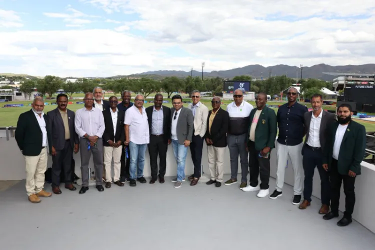 ICC Chairman Jay Shah meets with leaders of the Africa Cricket Association.