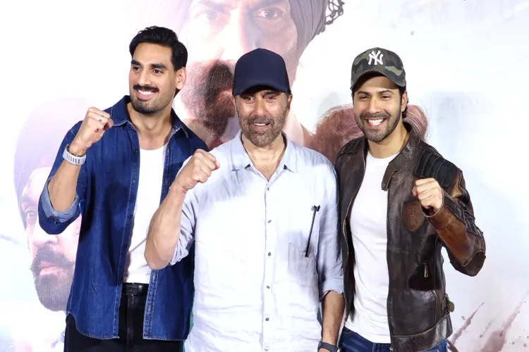 'Border 2' Grand Premiere: Varun Dhawan touched Sunny Deol's feet.