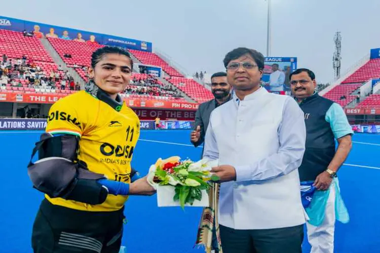 Hockey India congratulated coach Baldev Singh and Savita Punia on receiving the Padma Shri award.