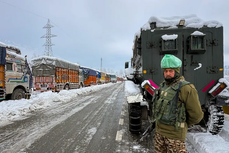The Jammu-Srinagar National Highway has been partially restored for traffic.