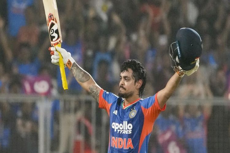 Ishan's maiden T20 century helps India reach 271 for five