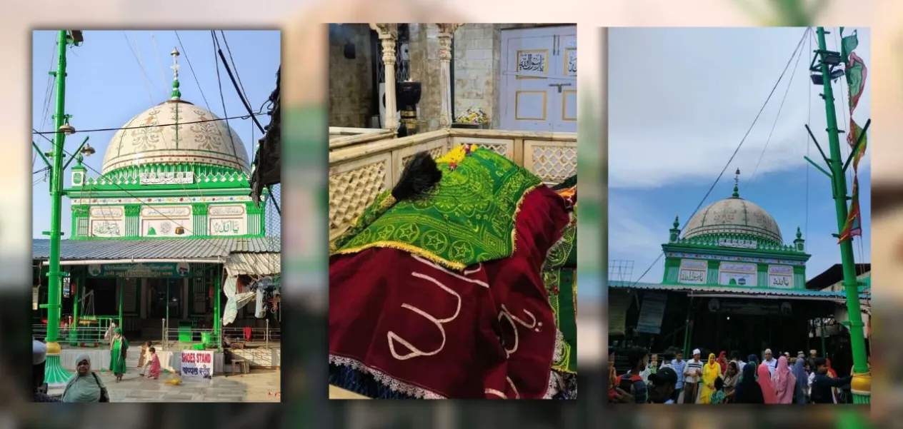 A large crowd of devotees gathered at the Urs of Haji Malang.