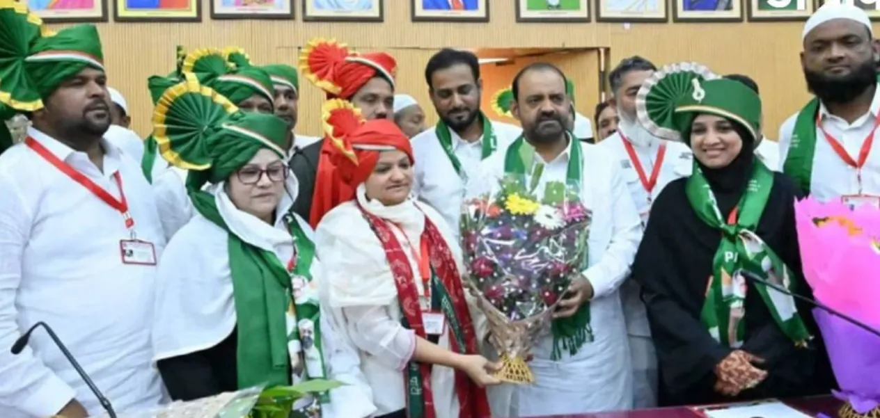 The 'Secular Front' has taken over the Malegaon Municipal Corporation, with two Muslim women taking charge of the city.