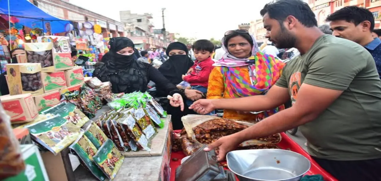 Despite the high prices, Jaipur markets are abuzz with the fragrance of Ramadan, with dates and perfume.