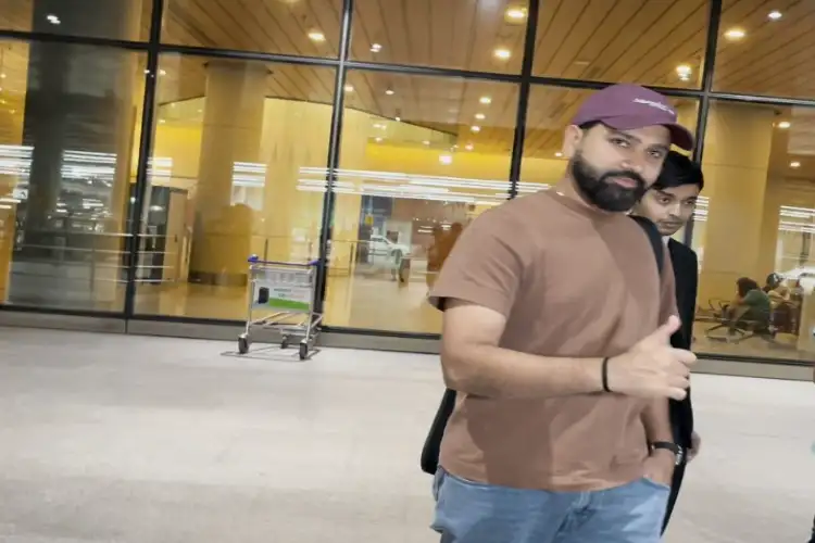 Rohit Sharma all smiles as he returns to Mumbai after watching Ind vs Pak live in Sri Lanka