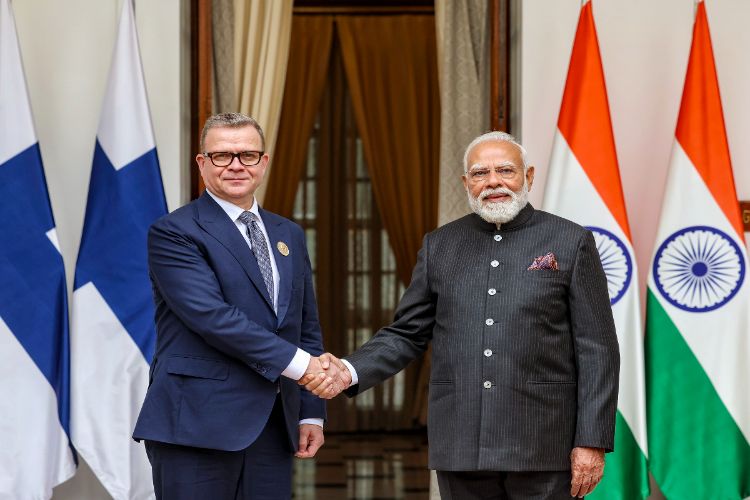 Modi holds meetings with the President of Spain and the Prime Minister of Finland