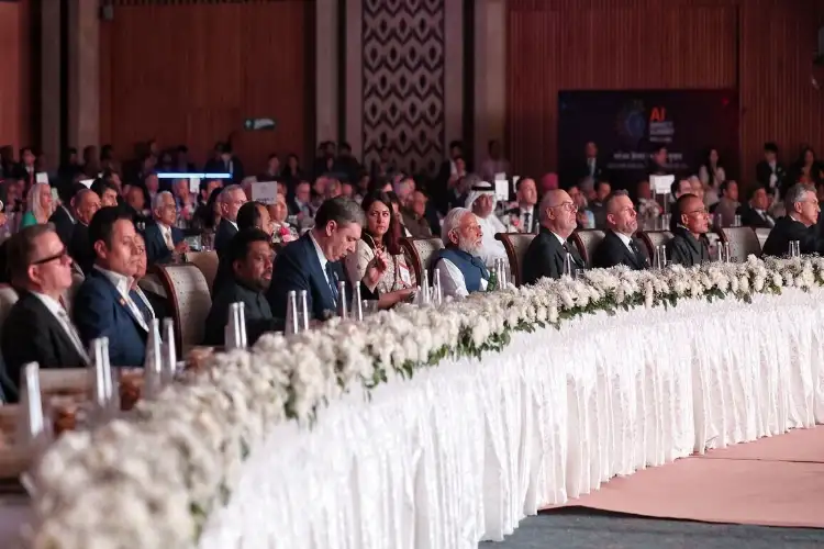 Global unity at Bharat Mandapam: PM Modi joins world leaders and tech titans for group photo at AI Impact Summit