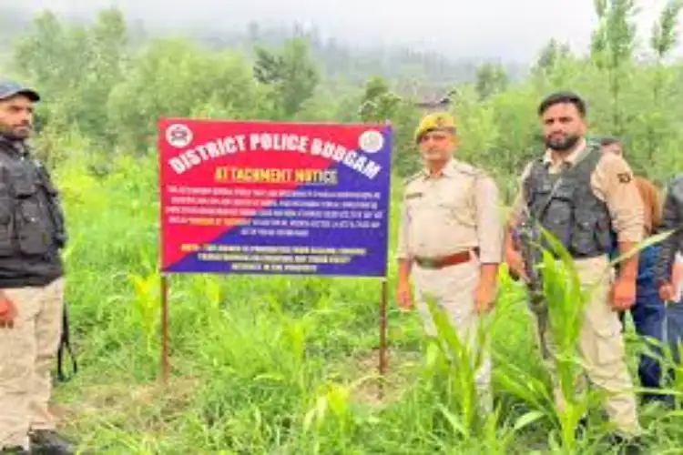 J-K: Budgam Police cracks down on terror network, attaches property of JKNOP in major action