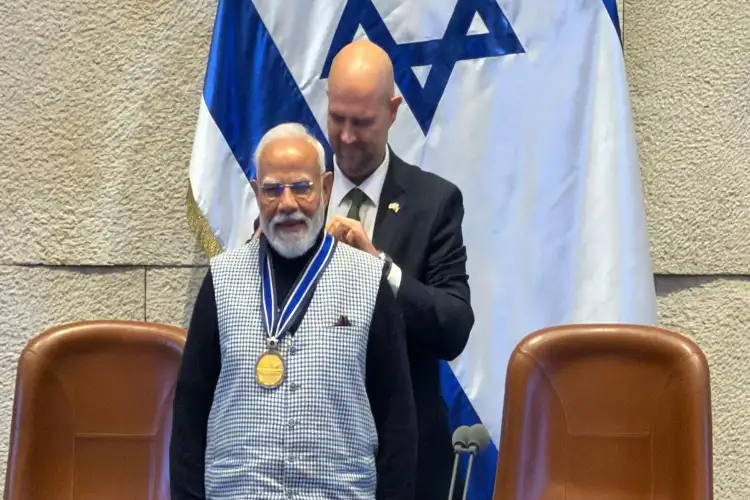 PM Modi, during Jerusalem visit, highlights Israel's innovative tech scene, showcasing AI and healthcare