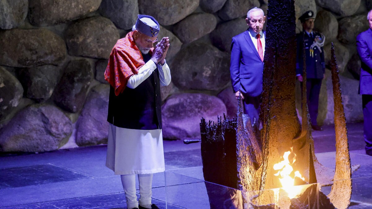 Israel: PM Modi visits Yad Vashem memorial, pays tribute to Holocaust victims