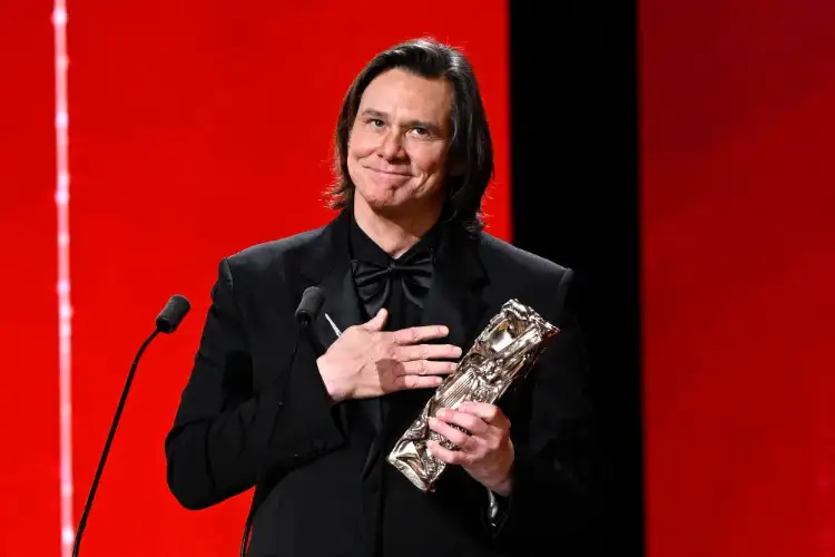 Jim Carrey recieves honorary award at Cesar Awards 2026, delievers emotional speech in French