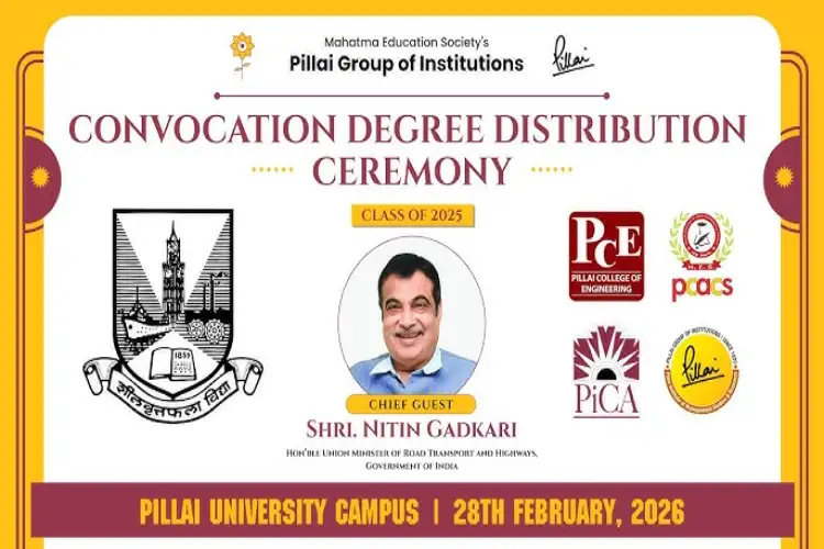 Union Minister Nitin Gadkari attends degree distribution ceremony of Pillai Group of Institutions