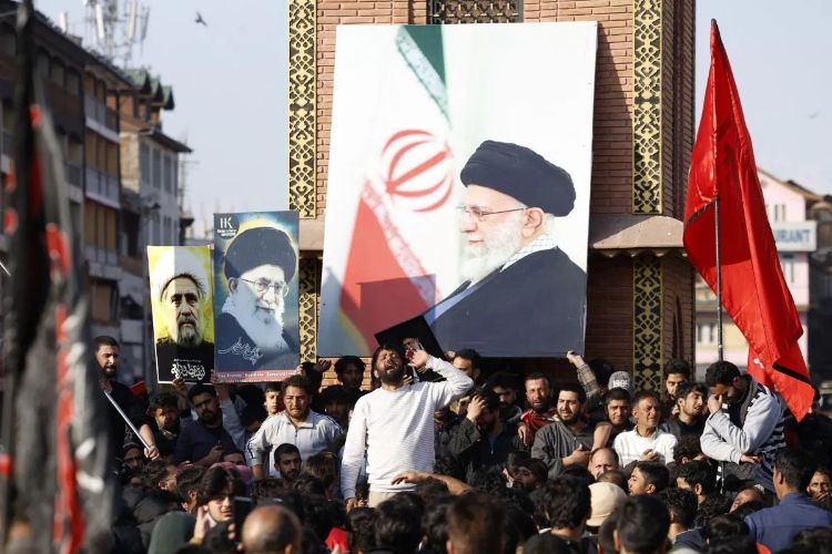 Protests erupt in Kashmir over Khamenei's assassination, with restrictions imposed on people's movement.