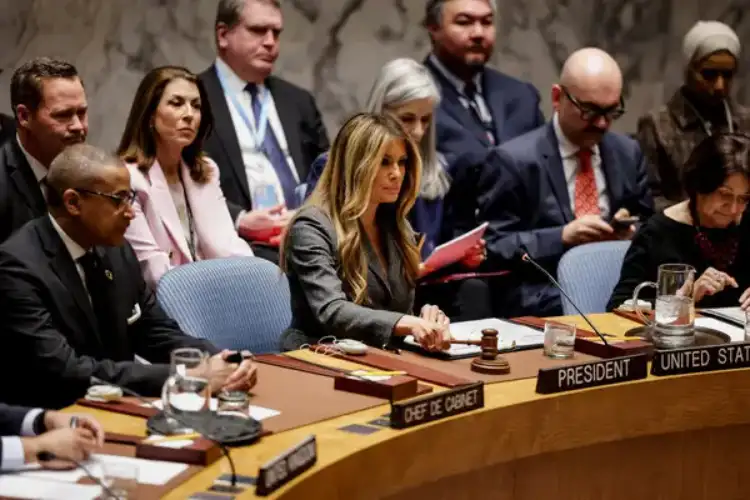 US First Lady Melania Trump chairs UN meeting, promotes peace through education